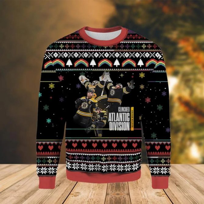 Boston Bruins Est 1924 Ugly Christmas Sweater, NHL Christmas Sweater