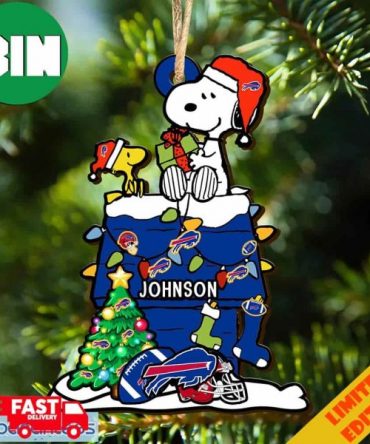 Buffalo Bills NFL Snoopy Ornament Personalized Christmas For Fans Gift 2023 Holidays