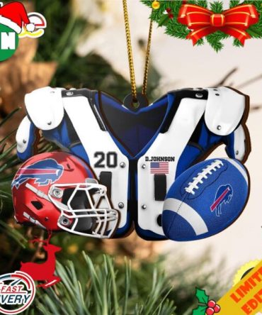 Buffalo Bills NFL Sport Ornament Custom Your Name And Number 2023 Christmas Tree Decorations