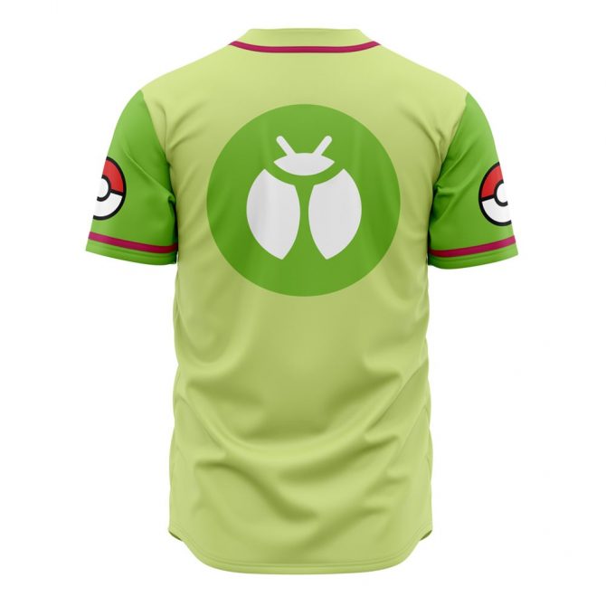 Stylish Lime Green Bug Bites Baseball Jersey – Catch 'Em All Design, Unisex S-Xxl - Image 2