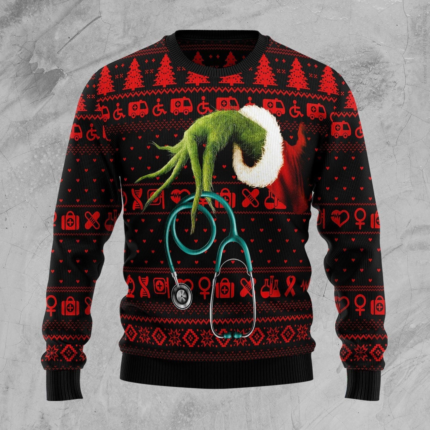 For Nurse How Grinch Stole Ugly Christmas Sweater, Grinch Xmas Sweater