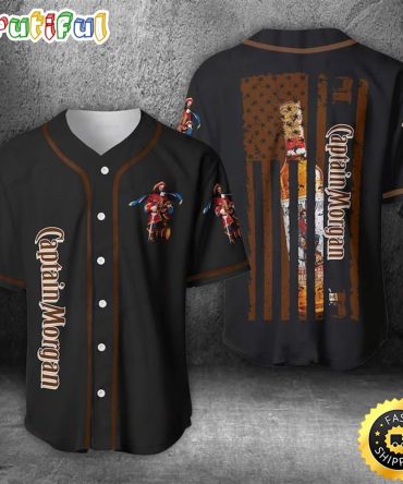 Captain Morgan US Flag Baseball Jersey