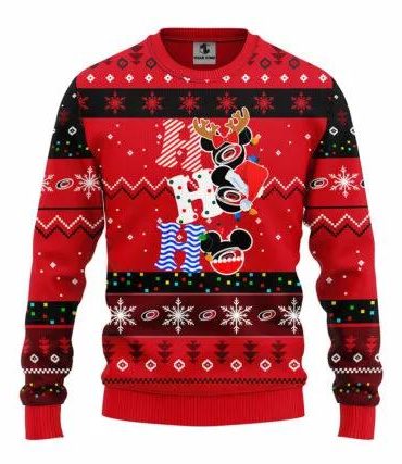 Carolina Hurricanes Hohoho Ugly Christmas Sweater, NHL Christmas Sweater
