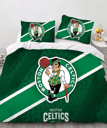 Boston Basketball Sport Team Bedding Set