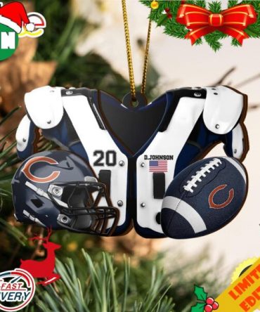 Chicago Bears NFL Sport Ornament Custom Your Name And Number 2023 Christmas Tree Decorations