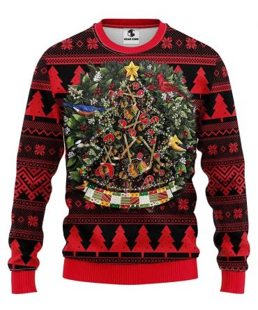 Chicago Blackhawks Tree Christmas Ugly Sweater, NHL Christmas Sweater