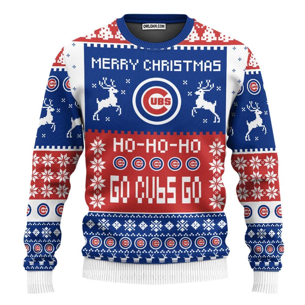 Chicago Cubs Merry Christmas Ugly Christmas Sweater, MLB Christmas Sweater