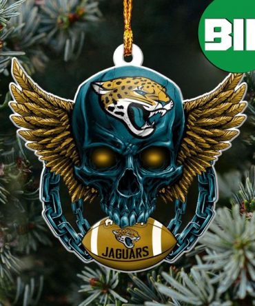 Christmas Tree Decorations For Football Fans NFL Jacksonville Jaguars Xmas Ornament Skull