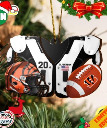Cincinnati Bengals NFL Sport Ornament Custom Your Name And Number 2023 Christmas Tree Decorations