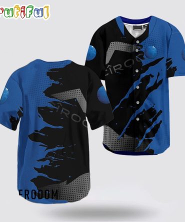 Ciroc Vodka Metal Crack Pattern Baseball Jersey