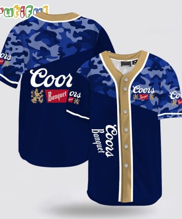 Classic Camouflage Coors Banquet Baseball Jersey