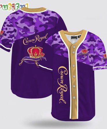 Classic Camouflage Crown Royal Baseball Jersey