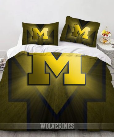 College Michigan Sport Bedding Set