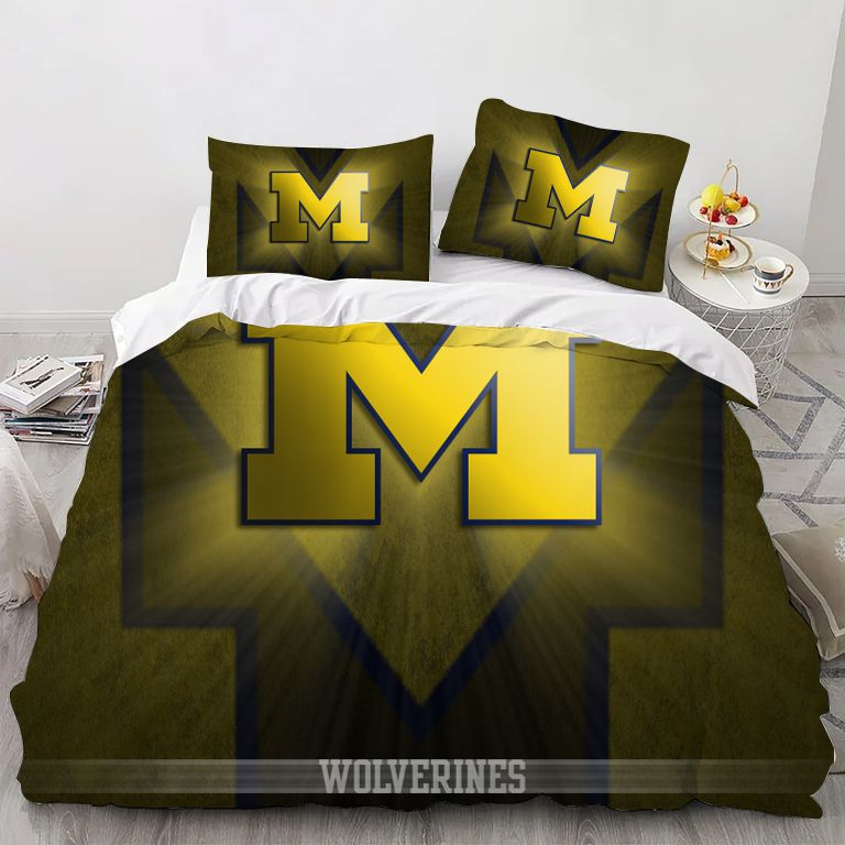 College Michigan Sport Bedding Set