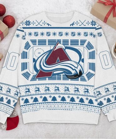 Colorado Avalanche NHL Custom Ugly Christmas Sweater, NHL Christmas Sweater