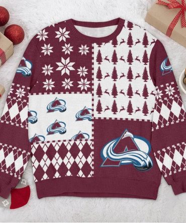 Colorado Avalanche NHL Ugly Christmas Sweater, NHL Christmas Sweater