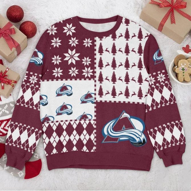 Colorado Avalanche NHL Ugly Christmas Sweater, NHL Christmas Sweater