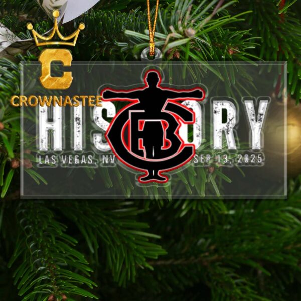 Crawford Era Terence Las Vegas History Super Middleweight Champions 2025 Acrylic Christmas Tree Decoration Ornament