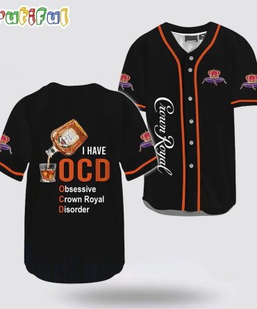 Crown Royal I Have OCD Baseball Jersey