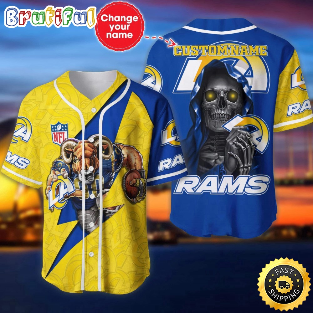 Custom Name NFL Los Angeles Rams Baseball Jersey The Reaper Shirts