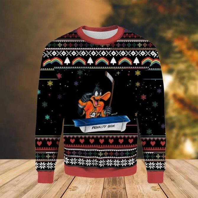 Daffy Duck Anaheim Ducks Ugly Christmas Sweater, NHL Christmas Sweater