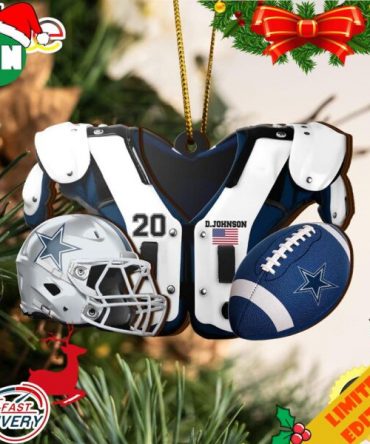 Dallas Cowboys NFL Sport Ornament Custom Your Name And Number 2023 Christmas Tree Decorations