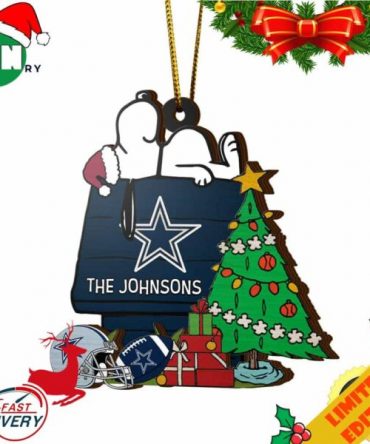 Dallas Cowboys Snoopy NFL Sport Ornament Custom Name