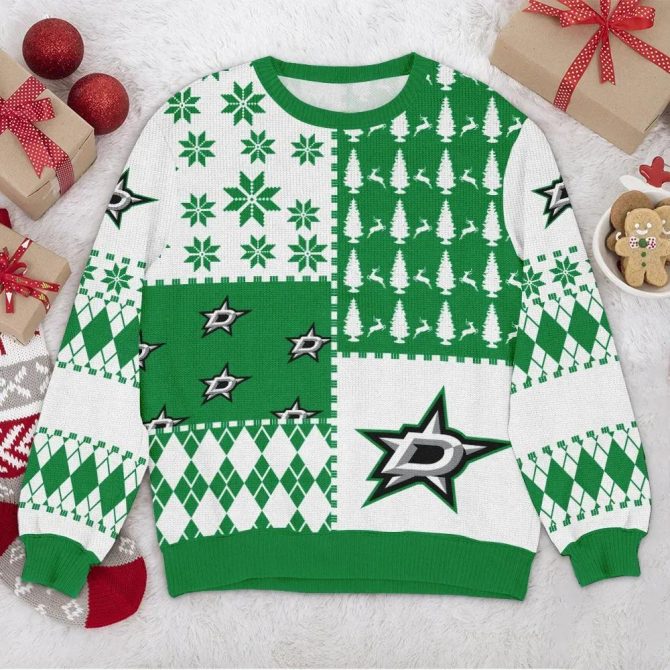 Dallas Stars NHL Ugly Christmas Sweater, NHL Christmas Sweater