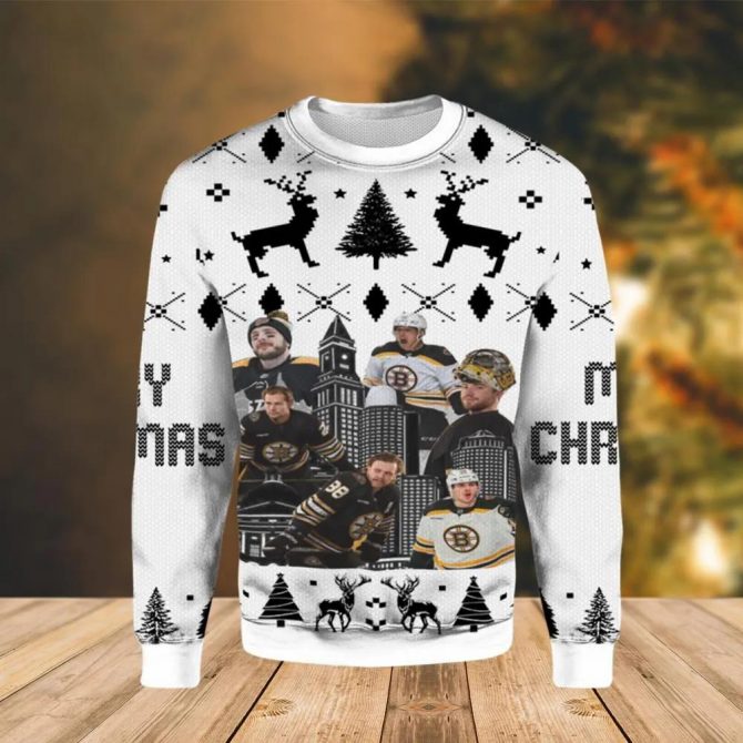 David Pastrnak Boston Bruins Ugly Christmas Sweater, NHL Christmas Sweater