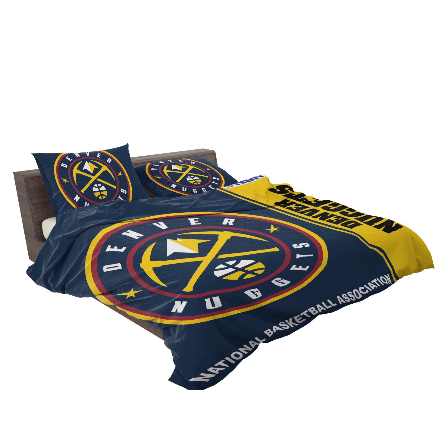 Denver Nuggets NBA Basketball Bedding Set - Image 4