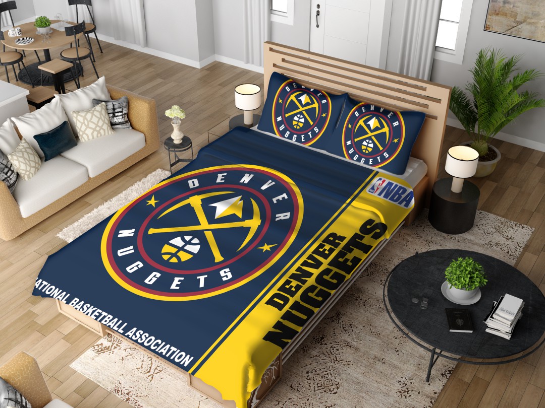 Denver Nuggets NBA Basketball Bedding Set - Image 2