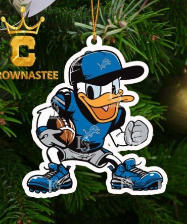Detroit Lions Donal Duck NFL Christmas Tree Decor Ornament