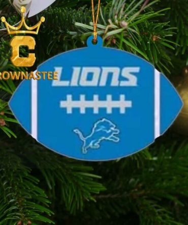 Detroit Lions Football NFL Acrylic Christmas Tree Decoration Ornament