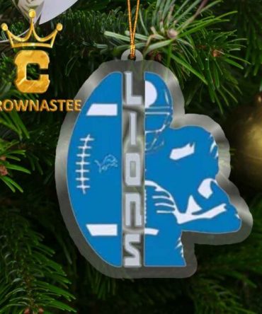 Detroit Lions NFL Football Xmas Acrylic Christmas Tree Decoration Ornament