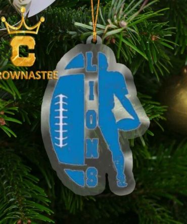 Detroit Lions NFL Player Acrylic Christmas Tree Decor Ornament