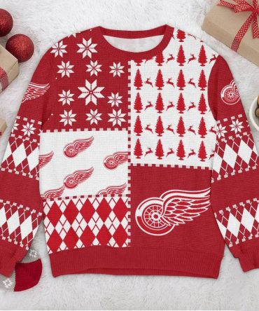Detroit Red Wings NHL Ugly Christmas Sweater, NHL Christmas Sweater