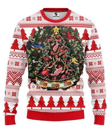 Detroit Red Wings Tree Ball Ugly Christmas Sweater, NHL Christmas Sweater