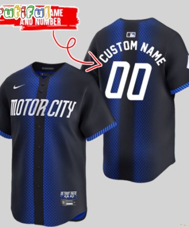 Detroit Tigers Navy 2024 City Connect Jersey Shirt