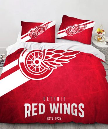 Detroit Hockey Sport Bedding Set