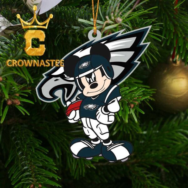 Philadelphia Eagles Disney Mickey Mouse NFL Christmas Tree Decoration Ornament