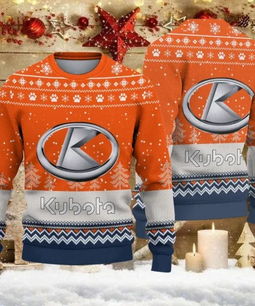 Ugly Sweater Kubota Farmer Love Exclusive Logo QTFRSW091124A3SW