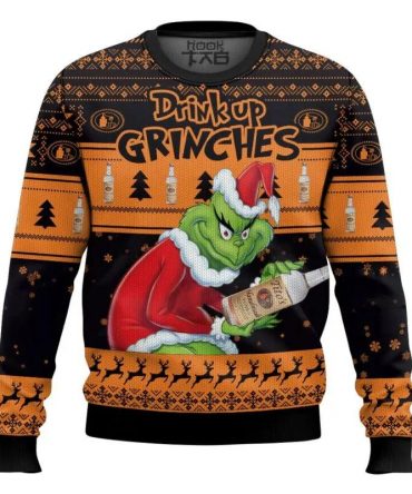 Drink Up Grinches Stolen Tito?s Ugly Sweater, Grinch Holiday Sweater