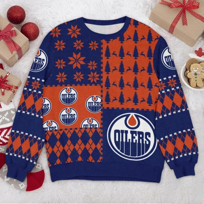 Edmonton Oilers NHL Ugly Christmas Sweater, NHL Christmas Sweater
