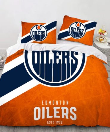 Edmonton Hockey Sport Bedding Set