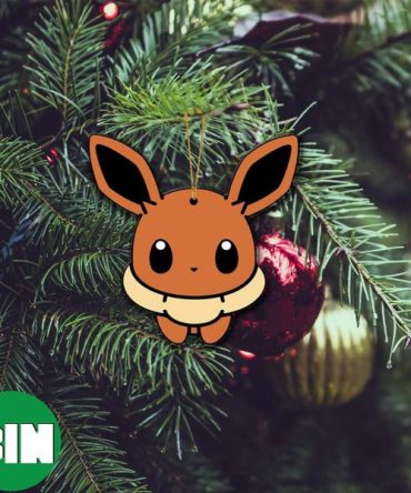 Eevee Custom Shape Decorations Pokemon Christmas Gift Tree Decor Ornament