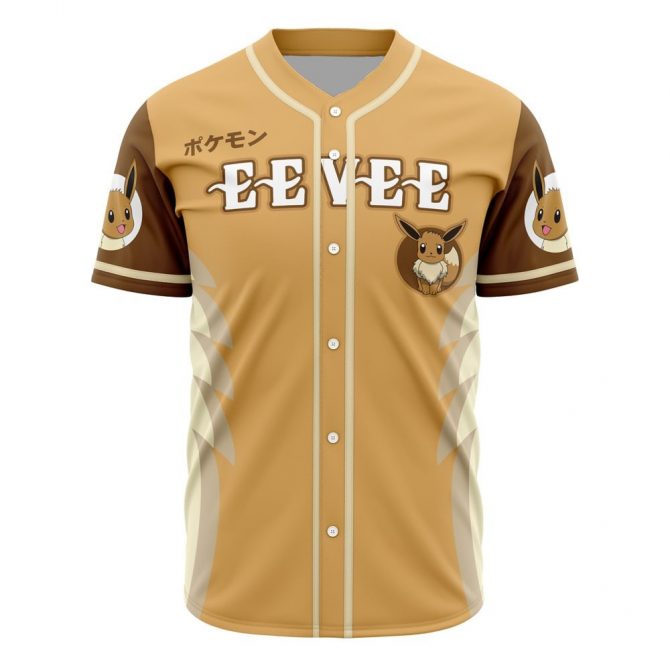 Stylish Eevee Baseball Jersey - Perfect For Pokémon Fans & Collectors!