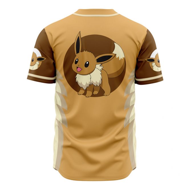 Stylish Eevee Baseball Jersey - Perfect For Pokémon Fans & Collectors! - Image 2