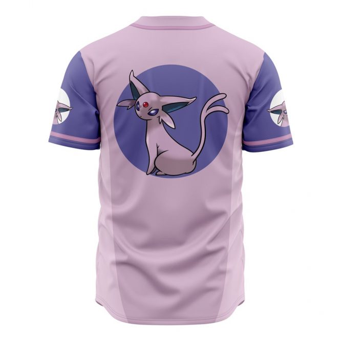 Espeon Baseball Jersey - Stylish Purple Anime Shirt For Fans - Image 2