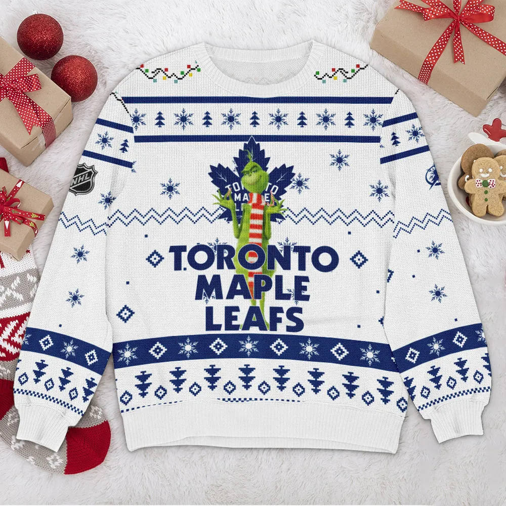 Special Release Toronto Maple Leafs NHL Ugly Sweater All Over Prints Christmas Season HONHL170924SW08TML
