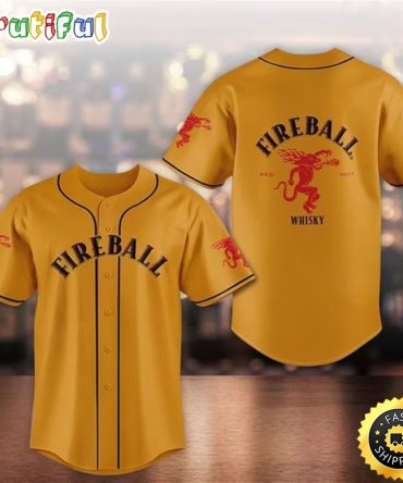 Fireball Whiskey Baseball Jersey Shirt